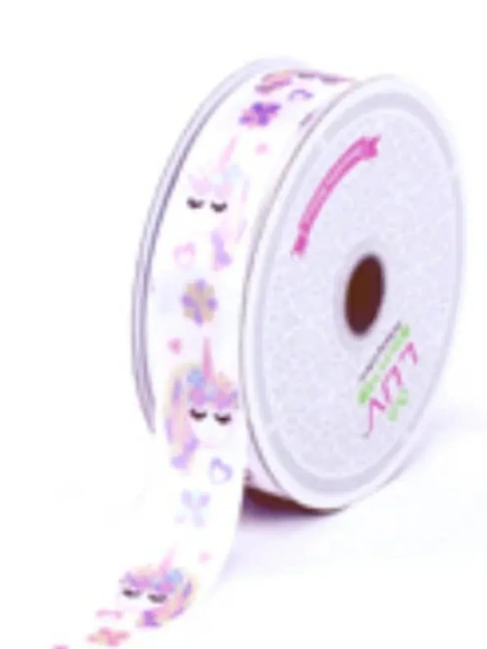 Magical Pink Unicorn Grosgrain Ribbon 7/8